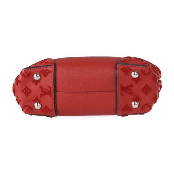 Louis Vuitton Tote W BB Handbag M94629 Vaux Cashmereleather Threes Redish Black - Picture 4 of 9